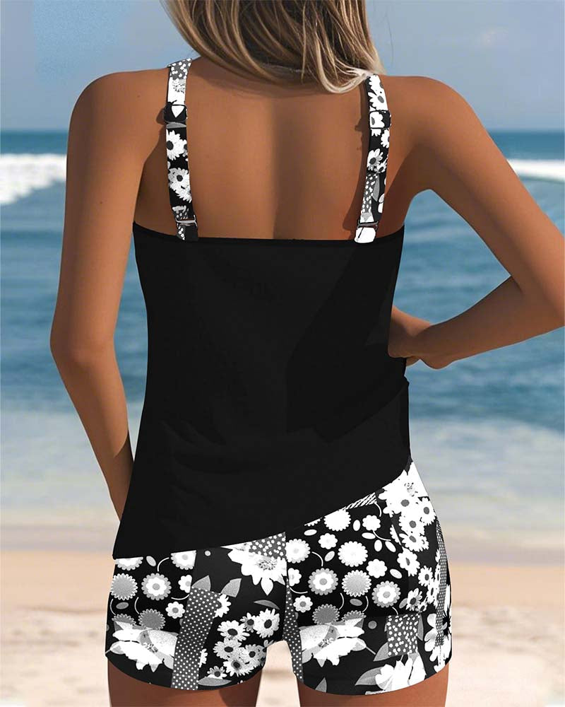 GINEVRA™|TANKINI FLOREALE COMODO