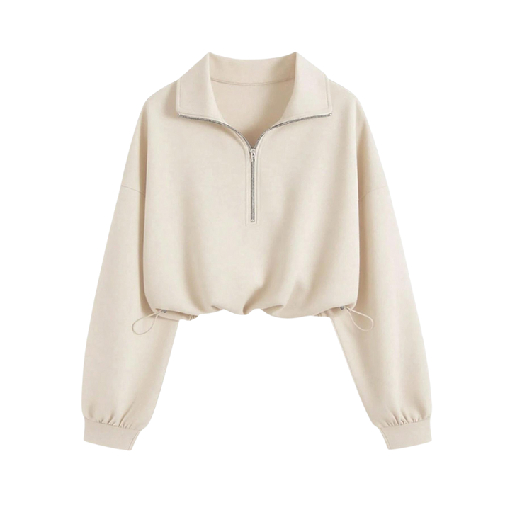KIM™ – Stylish Half Zip Drawstring Pullover