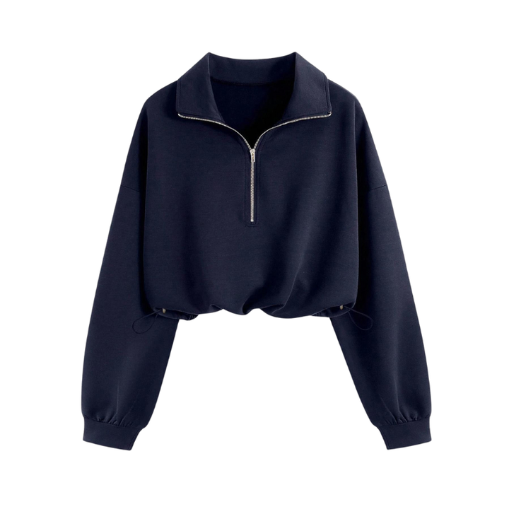 KIM™ – Stylish Half Zip Drawstring Pullover