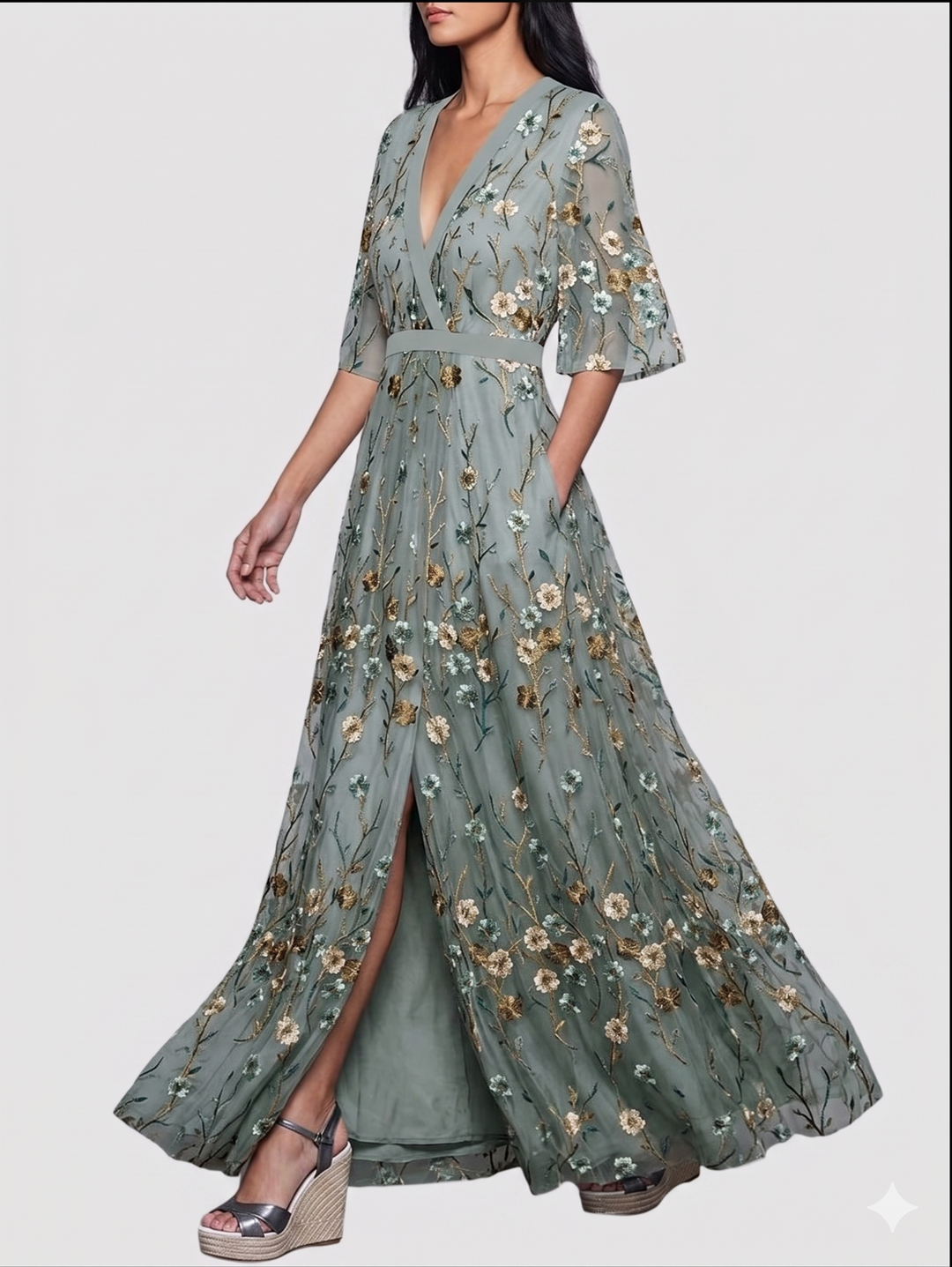 Olyvia™ Elegant long floral dress