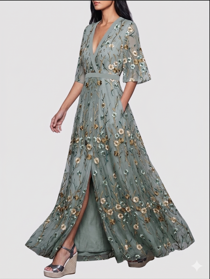 Olyvia™ Elegant long floral dress