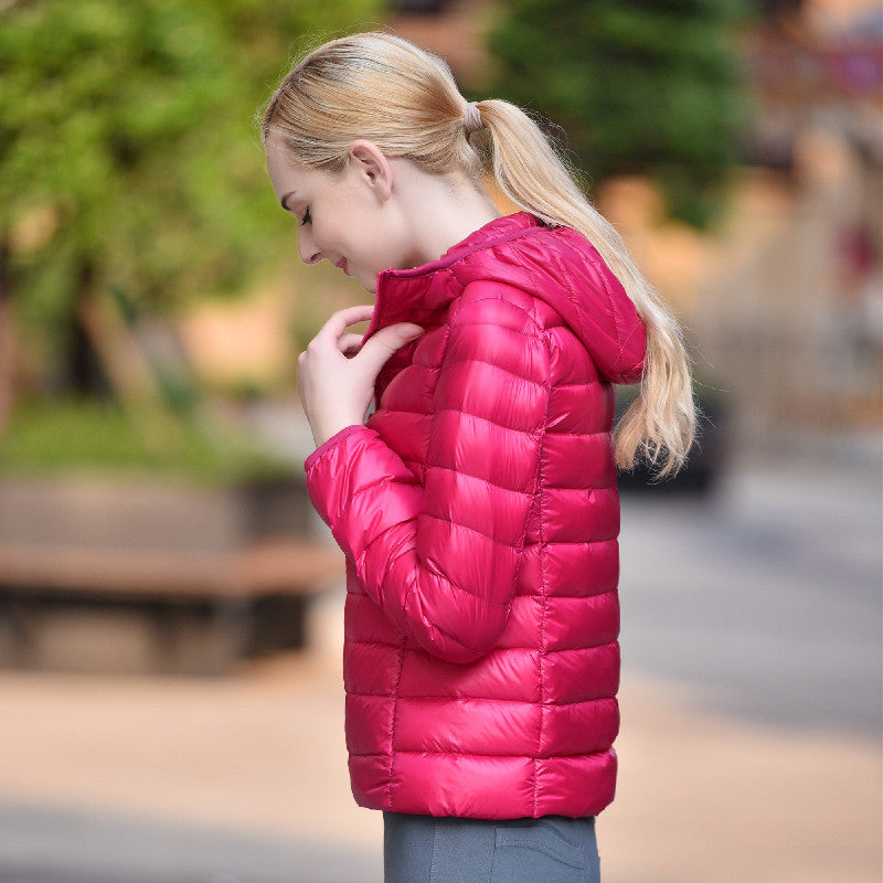 LIYANNA™ - Comfy Plus Size Lightweight Hooded Long Sleeve Puffer Jacket