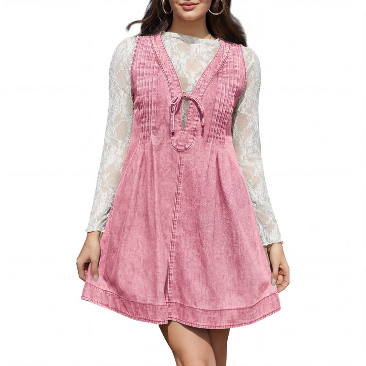 OLLIE™ – Soft A Line Sleeveless Mini Dress